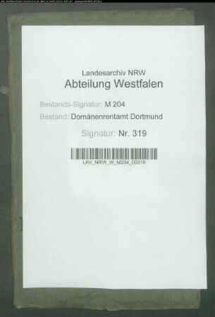 Erbzinsweiser Verkauf von Waldparzellen im Forstdistrkt Hombruch durch Justizkommissar Zimmermann