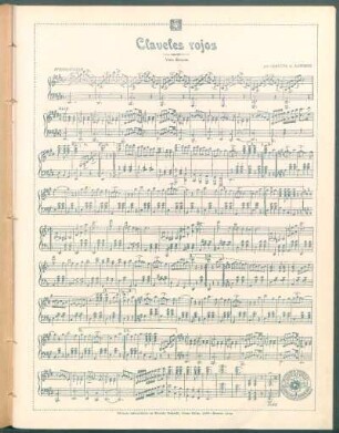 Claveles rojos - [Partitura]