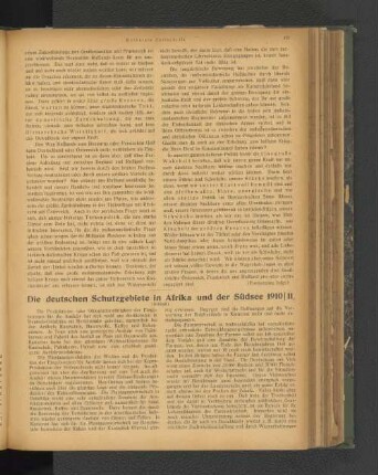 Die deutschen Schutzgebiete in Afrika und der Südsee 1910/11.