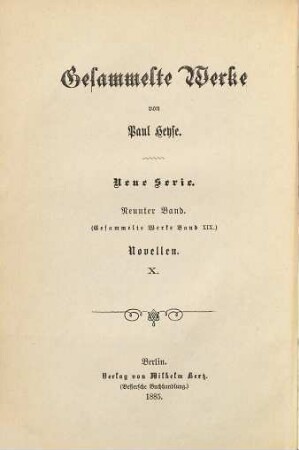 Gesammelte Werke, 19
