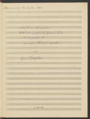 Der kleine Rosengarten. Excerpts; Coro