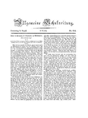 Ueber die Trennung der Geschlechter in Volksschulen