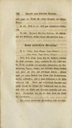 Zum siebenten Gesange (unvollständig)
