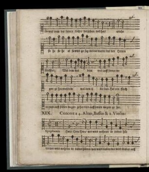 XIX. Herr wer wird wohnen (Concert a 4. Altus, Bassus & 2. Violin)