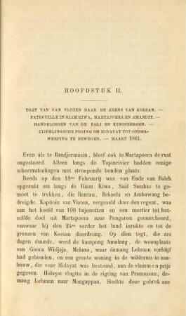 Hoofdstuk II. Togt van van Vloten naar de grens van Koesan ...
