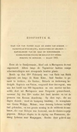 Hoofdstuk II. Togt van van Vloten naar de grens van Koesan ...