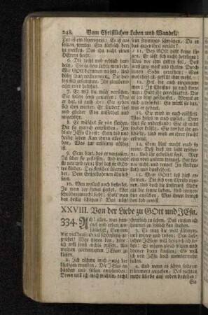 XXVIII. Von der Liebe zu Gott und Jesu.