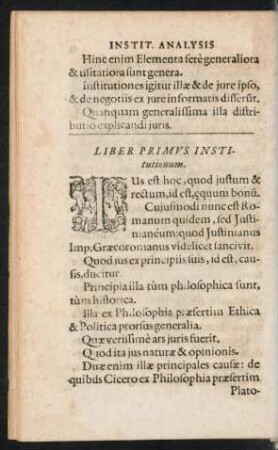 Liber Primus Institutionum.
