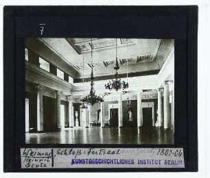 Weimar, Schloss : Innenansicht, Festsaal