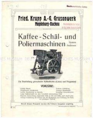 Kaffee-Schäl- und Poliermaschine