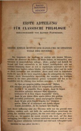 Neue Jahrbücher für Philologie und Pädagogik. 91 = Jg. 35 = Jg. 11. 1865