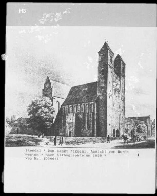 Stendal: Evangelischer Dom Sankt Nikolaus, Ansicht von Nordwesten