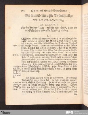 Die ein und vierzigste Betrachtung [...]