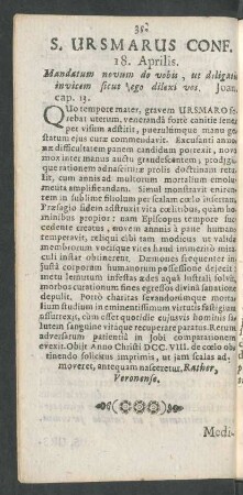 S. Ursmarus Conf.