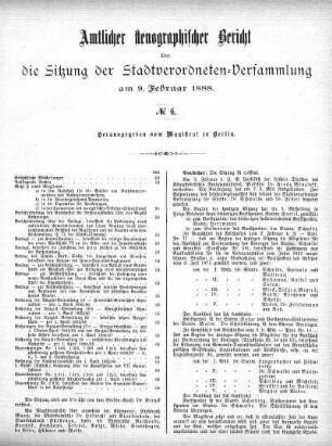 No. 6, 9. Februar 1888