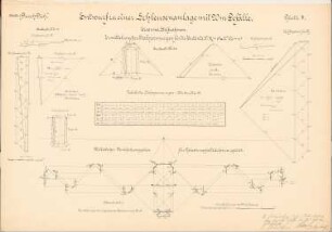 Schleusenanlage, Waren/Müritz Schinkelwettbewerb 1900: Statik 1:5