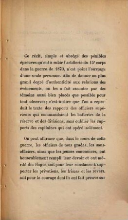 L'artillerie du 15.e corps pendant la campagne de 1870-1871