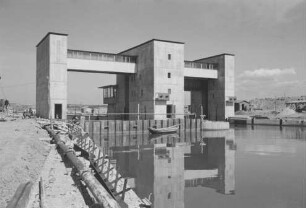 Bau Doppelschleuse Pleidelsheim/Neckar