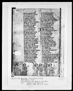 Rudolf von Ems, Weltchronik — Auszug aus Ägypten