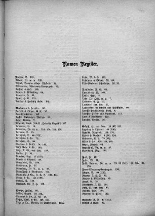 Namen-Register.