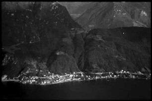 San Salvatore: Blick auf Campione vom San Salvatore
