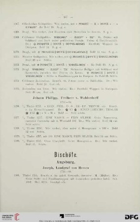 Bischöfe (Nr. 1381-1458)