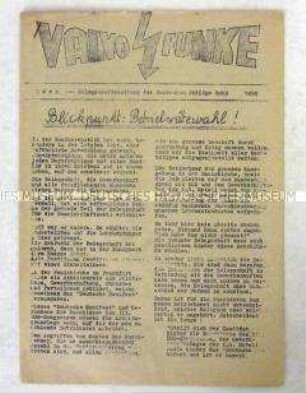 Hektografierte Belegschaftszeitung der KPD-Betriebsgruppe der Deutschen Philips GmbH Hamburg zur Betriebsratswahl