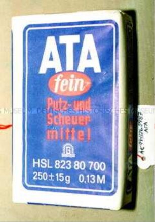 Papp-Paket für "ATA fein Putz- und Scheuer-mittel HSL 82380700" mit Inhalt