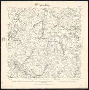 Äquidistantenkarte 98 : Section Brand, 1906 : Section Brand. - 1:25000. - Leipzig: Giesecke & Devrient, 1906. - 1 Kt.