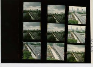 Friedensbrücke - Behelfsbrücke, Frankfurt am Main, 1992