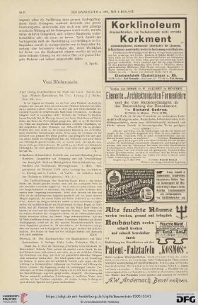 [Rezension von: H. Diesener, Die Kontorarbeiten des Bautechnikers und Bauhandwerkers.]