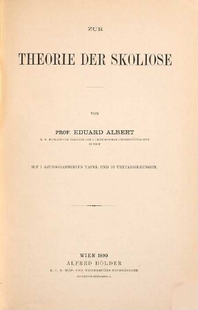 Zur Theorie der Skoliose