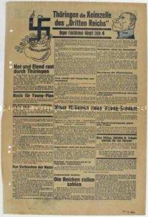 Sonderdruck der KPD Thüringen zur Reichstagswahl 1930