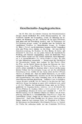 Gesellschafts-Angelegenheiten