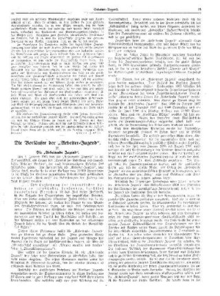 Die Vorläufer der "Arbeiter-Jugend" : (Fortsetzung)