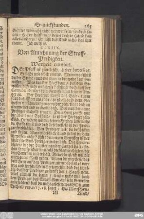 CLXIIX. Von Annehmung der Straff-Predigten. Warheit rumort.