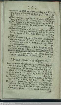 Livres italiens et espagnols