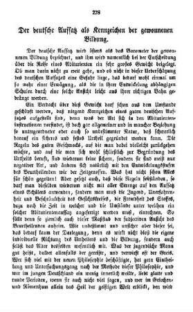 Der deutsche Aufsatz als Kennzeichen der gewonnenen Bildung
