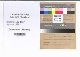 Entnazifizierung Henning Schlottmann , geb. 17.03.1914 (Gerichtsassessor)