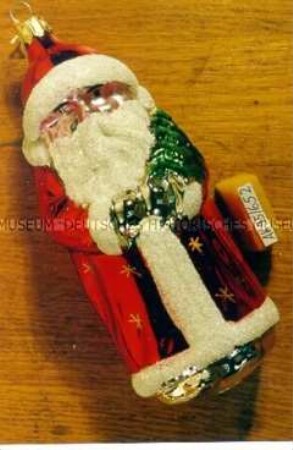 Moderner Christbaumschmuck: Großer Weihnachtsmann, rot