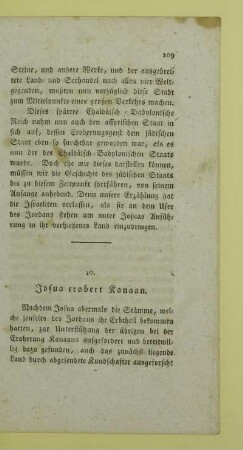 10. Josua erobert Kanaan