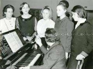 Gesangsunterricht im Klubhaus der Torgauer Musikschule