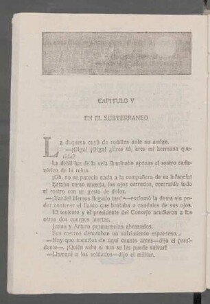 Capítulo V - En el subterráneo