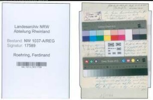 Entnazifizierung Ferdinand Roehring , geb. 25.02.1905 ()