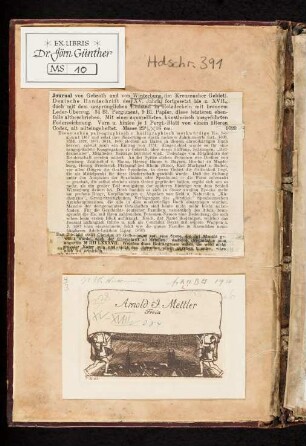 Beschreibung der Hs. aus Auktionskatalog (Hiersemann, 1870)