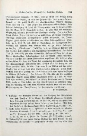 297-299 [Rezension] Janssen, Johannes, Die allgemeinen Zustände des deutschen Volkes beim Ausgang des Mittelalters