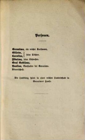 Die heimliche Ehe : Oper in zwei Aufzügen