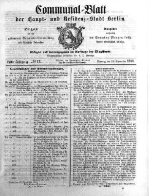 1860,13: No. 13, 23. September 1860