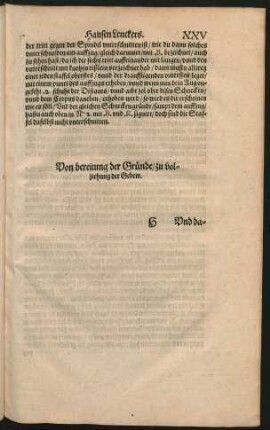 Von bereitung der Gründe/ zu volziehung der Gebew.