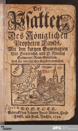 Der Psalter Des Königlichen Propheten Davids